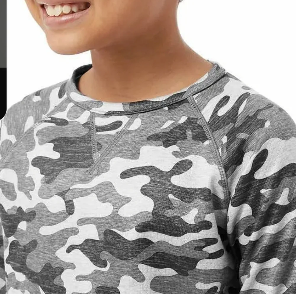 32 Degrees Boy's S Camo Sleep Set 4 Piece NEW